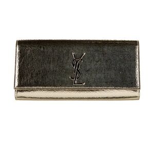 Saint Laurent Cassandre Leather Clutch